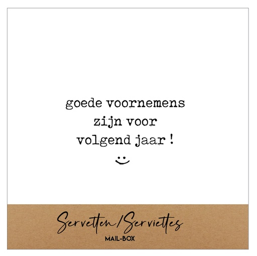 [SERK037] Goede voornemens zijn voor volgend jaar