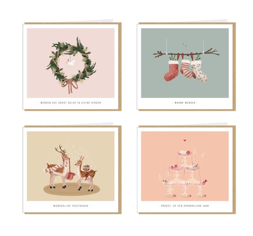 [KMBOX004] Kelly Marie box 8 stuks/4 designs