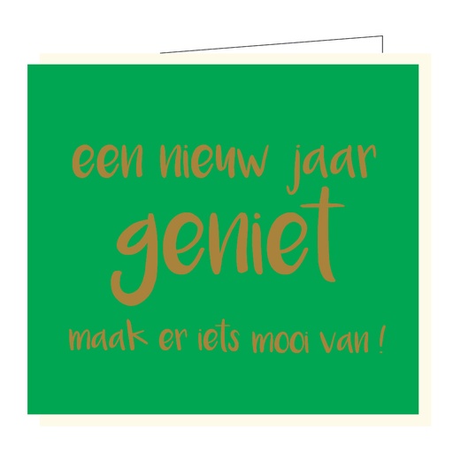 [BX023] Een nieuw jaar, geniet, maak er iets mooi van !