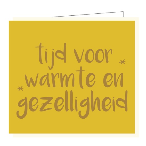 [BX027] Tijd voor warmte en gezelligheid