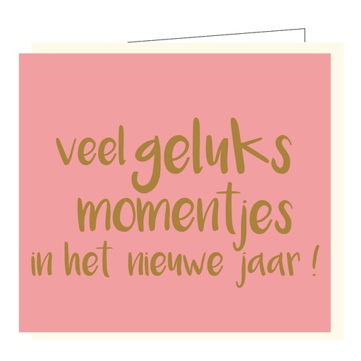 [BX033] Veel geluksmomentjes in het nieuwe jaar !
