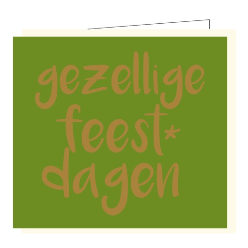 [BX034] Gezellige feestdagen