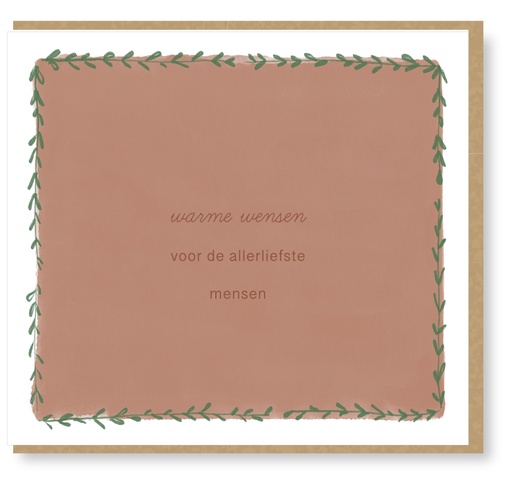 [KMX050] Warme wensen voor de allerliefste mensen