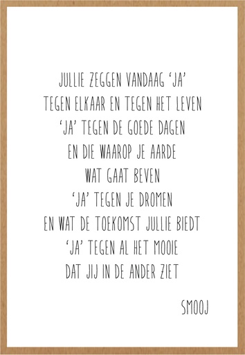 [SMJ006] huwelijk