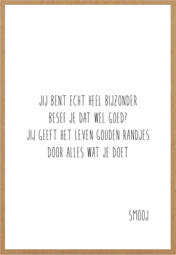 [SMJ009] Jij bent echt heel bijzonder