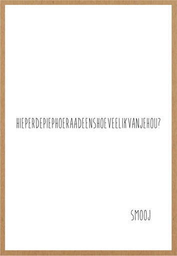 [SMJ010] Raad eens hoeveel ik van je hou?