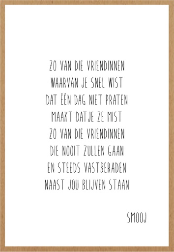 [SMJ016] vriendschap