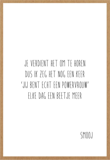 [SMJ018] Powervrouw