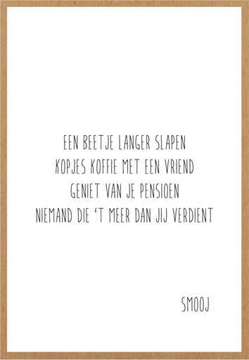 [SMJ021] pensioen