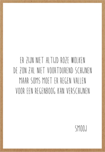 [SMJ025] Er zijn niet altijd roze wolken