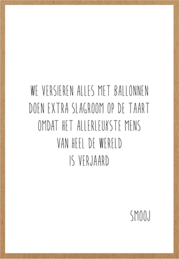 [SMJ050] verjaardag