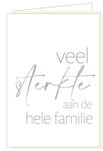 [MM1067] Veel sterkte aan de hele familie