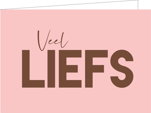 [WM190] Veel liefs (KOPERFOLIE)