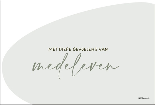 [PR015] Met diepe gevoelens van medeleven