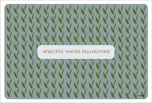 [PR023] Oprechte innige deelneming