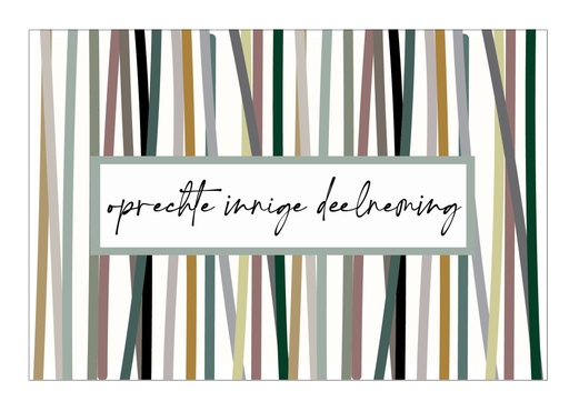 [PR023] Oprechte innige deelneming