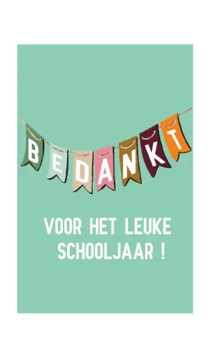 [NQE085] Bedankt voor het leuke schooljaar