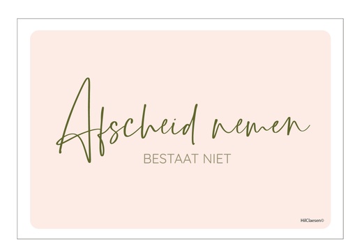 [PR026] Met diepe gevoelens van medeleven