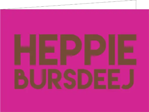 [WM192] Heppie Bursdeej(KOPERFOLIE)(DORURE CUIVRE)