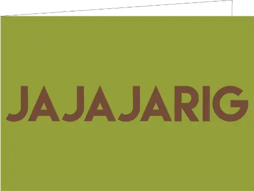 [WM195] Jajajarig (KOPERFOLIE)