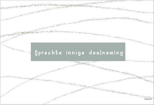 [PR031] Oprechte innige deelneming