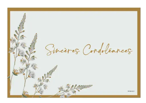 [PFR001A] Sincères Condoléances