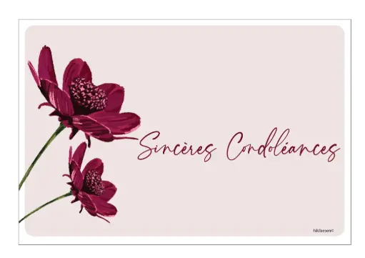 [PFR003A] Sincères Condoléances