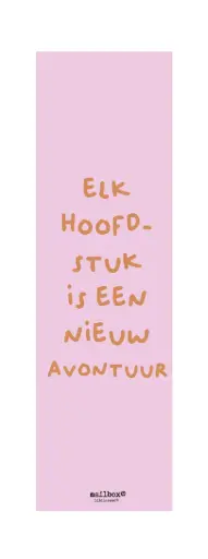 [BOEK011] Elk hoofdstuk is een nieuw avontuur
