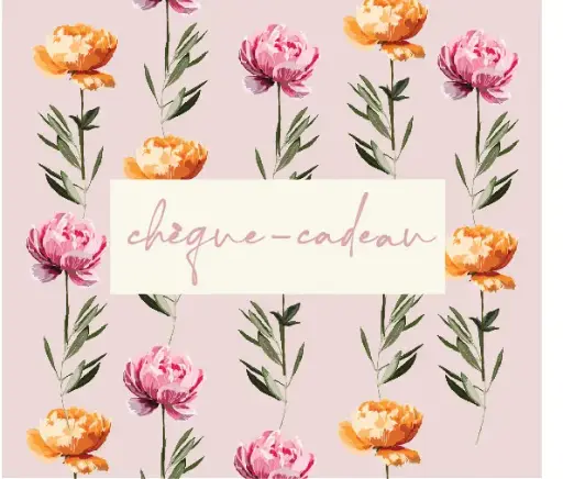 [KDBKF009] Chèque  cadeau 2 pieces