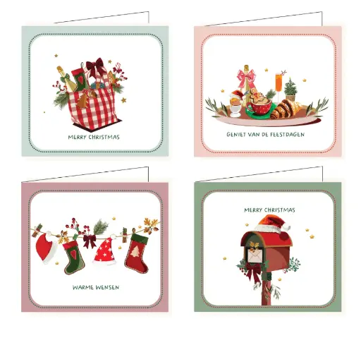 [HCBOX040] Hil Claesen box 8 stuks/4 designs