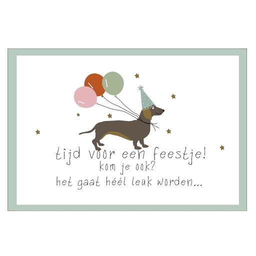 [P087] Hond met ballonnen