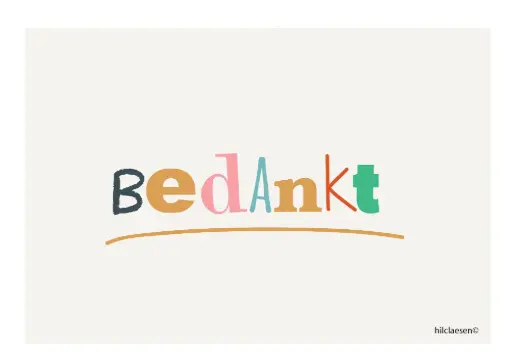 [PD004] Bedankt