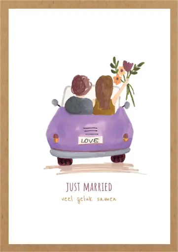 [AA089] Just Married. Veel geluk samen