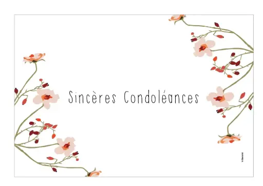 [PFR009B] Sincères Condoléances