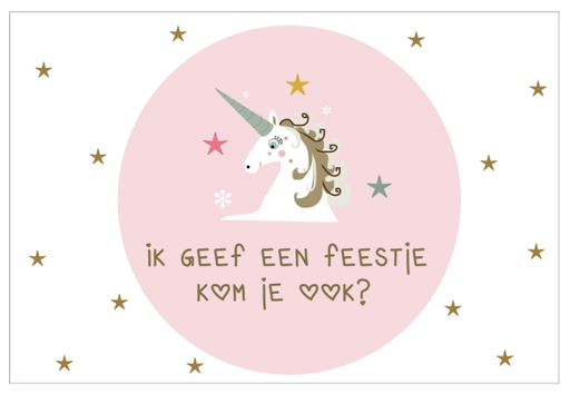 [P119] ik geef een feestje ... kom je ook ? unicorn