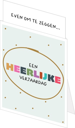 [CQ034] Heerlijke verjaardag