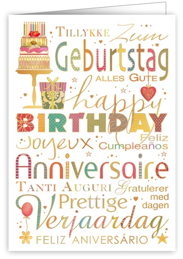 [CL3341] Internationaal - happy birthday