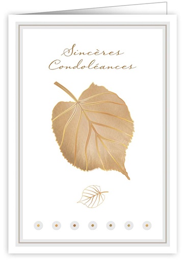 [IWF0980] Sincères Condoléances