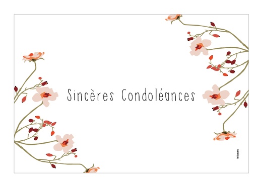 [PFR009 A] Sincères Condoléances