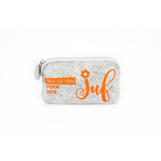 [VMB005] tien op tien voor deze juf (moneybag 9x15)    
