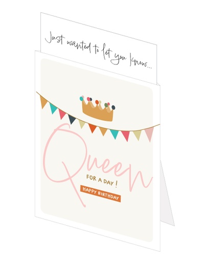 [CQ035] I crown you queen for the day happy birthday