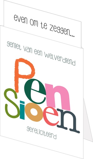 [CQ040] Geniet van een welverdiend pensioen