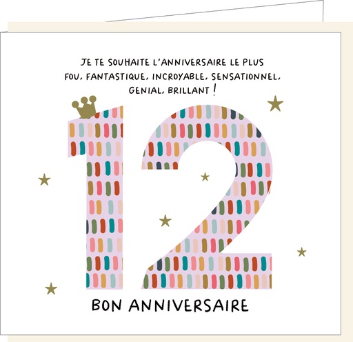 [AGF1222] 12 ans                                     