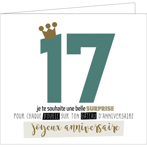 [AGF1226] 17 ans                         