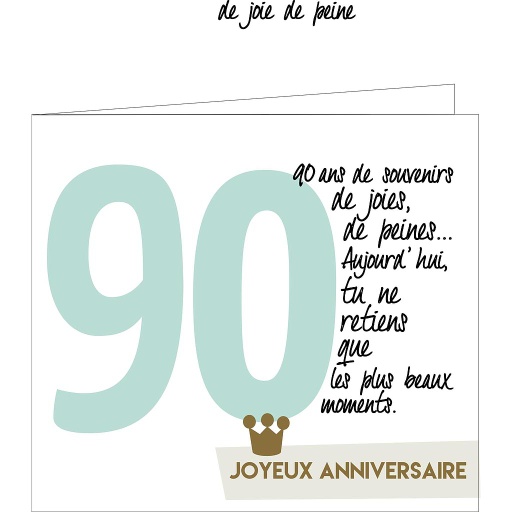 [AGF1234] 90 ans                           