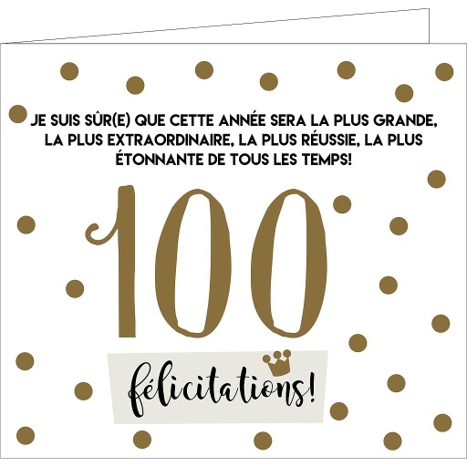 [AGF1235] 100 ans                            