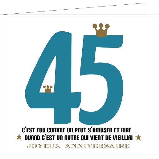 [AGF1229] 45 ans                            