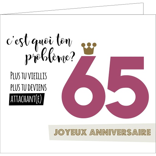 [AGF1231] 65 ans                              