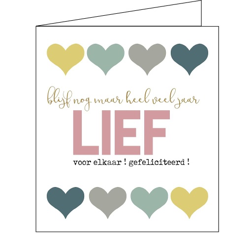 [EM5004] blijf nog maar heel veel jaar LIEF voor elkaar ! gefeliciteerd !