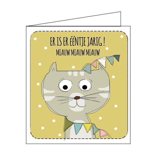 [EM5029] er is er ééntje jarig! miauw miauw miauw